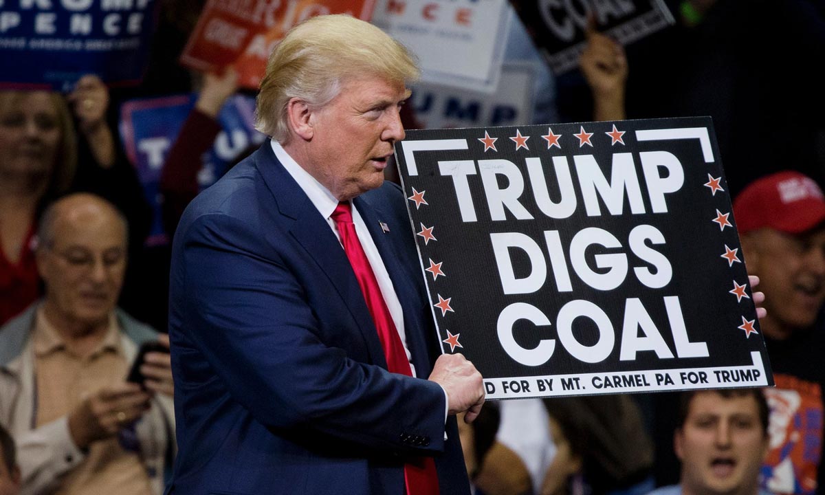 Трамп добывает уголь. Кампания республиканцев в Пенсильвании.
