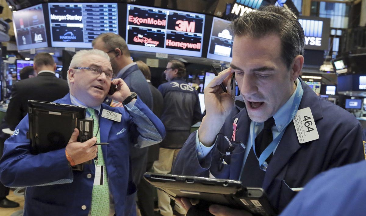 Трейдеры на Нью-Йоркской фондовой бирже