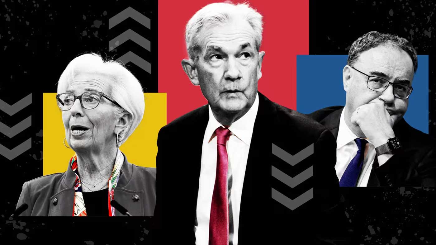Кристина Лагард, Джей Пауэлл и Эндрю Бейли входят в число руководителей центральных банков, контролирующих ключевые показатели после замораживания процентных ставок.