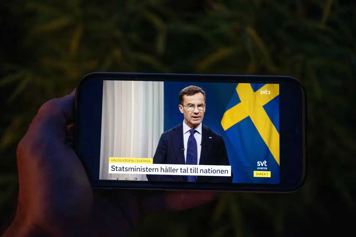 Шведский премьер-министр Ульф Кристерссон. Премьер заявил, что «безответственная иммиграционная политика и неудачная интеграция» стали причиной беспрецедентного насилия в стране.